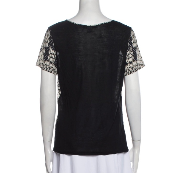 DIANE VON FURSTENBERG Printed Scoop Neck T-Shirt - Picture 2 of 3